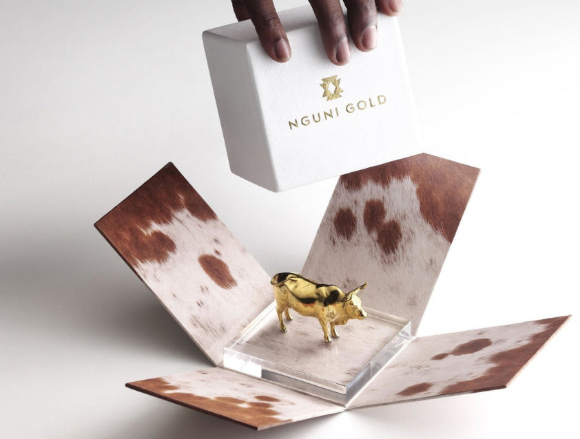 195g Fine Gold Nguni Bull
