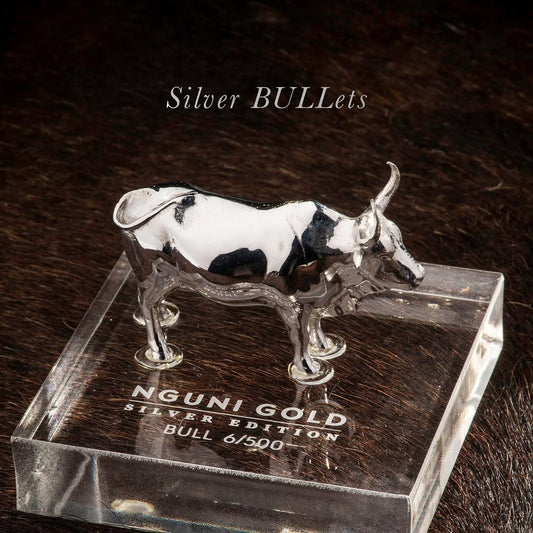 105g Fine Silver Nguni Bull