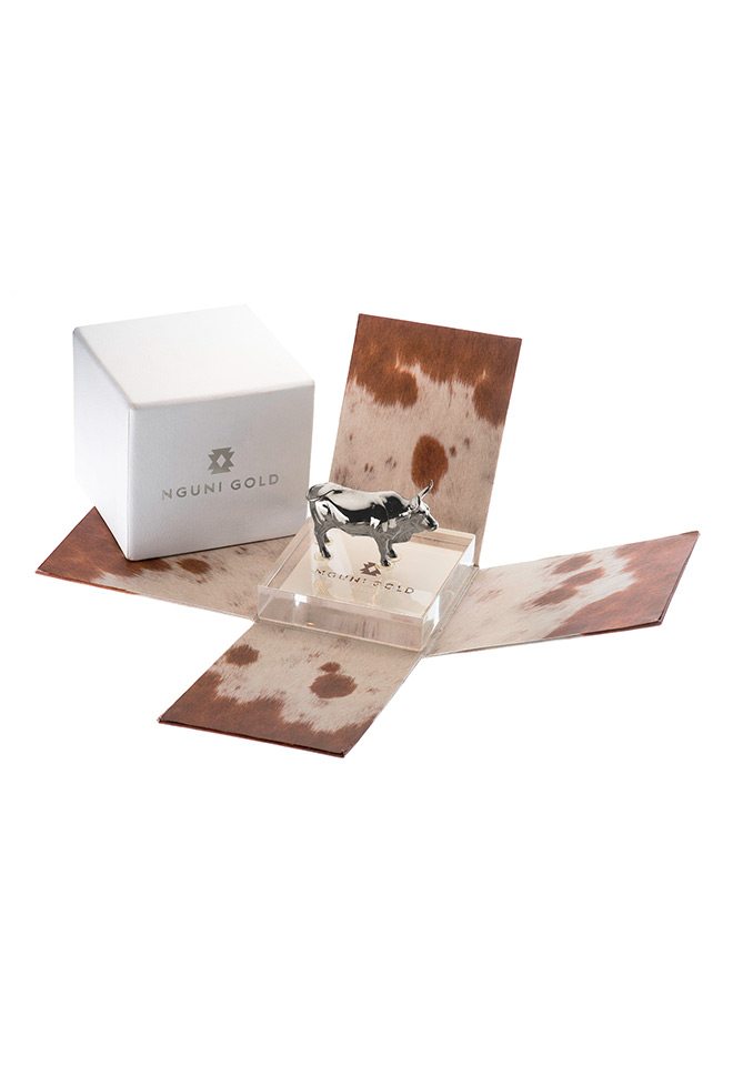 105g Fine Silver Nguni Bull